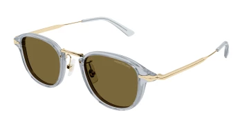Montblanc MB0336S style-color Grey/GOLD 003 / BROWN Lens