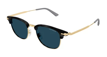 Montblanc MB0364S style-color Grey/GOLD 003 / BLUE Lens