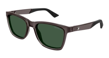 Montblanc MB0399S style-color Grey 003 / GREEN Lens