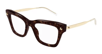Alexander Mcqueen AM0484O style-color Havana/GOLD 006