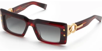 Balmain IMPERIAL style-color RED - GLD Red Swirl - Gold w/ Dark Grey to Light Grey - AR / RED - GLD RED - GLD Lens