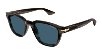 Montblanc MB0302S style-color 011 / BLUE Lens