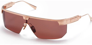 Balmain MAJOR style-color RSE Rose Gold w/ Dark Brown - Black Flash Mirror - AR / RSE RSE Lens
