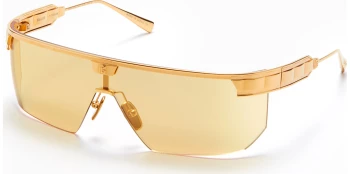 Balmain MAJOR style-color GLD Yellow Gold w/ Amber - Gold Flash Mirror - AR / GLD GLD Lens