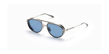 Akoni SKYRACER style-color Antiqued Silver w/ Dark Blue / Anti-Reflective Lens