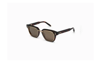 Akoni APOLLO MOLDED style-color Brushed 12k Gold W / Machine Silver / Dark Grey to Light Grey Lens