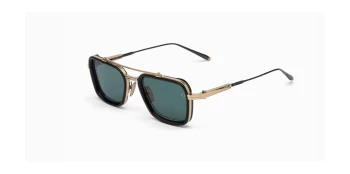 Akoni SOLIS style-color Brushed 12k Gold / Deep Emerald Green  Anti-Reflective Lens