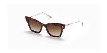 Akoni INNES style-color Rose Gold w/ Dark Brown to Clear / Anti-Reflective Lens