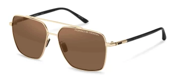 Porsche Design P8974 style-color D406 Gld / Blk W/ Brn Pol Len