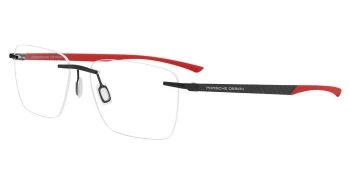 Porsche Design P8774 style-color A0S1 Black / Red