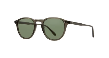 Garett Leight HAMPTON SUN style-color BLGL/SFPG15 Black Glass / Semi - Flat Pure G15