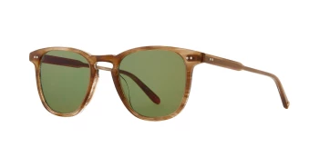 Garett Leight BROOKS SUN style-color PACT/SFPGN Pacific Teak / Semi - Flat Pure Green