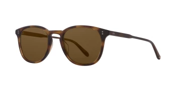 Garett Leight KINNEY SUN style-color SPBRNSH/SFPCOF PLR Spotted Brown Shell / Semi - Flat Pure Coffee Polar