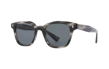 Garett Leight BROADWAY SUN style-color BKSLT/SFPBS Black Sleet Tortoise / Semi - Flat Pure Blue Smoke