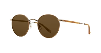 Garett Leight WILSON M SUN style-color EMT-ATG/SFPCOF Ember Tortoise - Antique Gold / Semi - Flat Pure Coffee