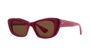 Garett Leight SIERRA SUN style-color AMR/O Amulet Red / Oak
