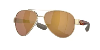 Costa Del Mar 6S4010 SOUTH POINT 06S4010 style-color 401039 Brushed Gold / Gold Mirror Lightwave Glass Lens