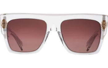 Balmain B - I style-color CLR - GLD Crystal Clear - Gold / Dark Brown to Clear - Gold Flash Mirror- AR Lens