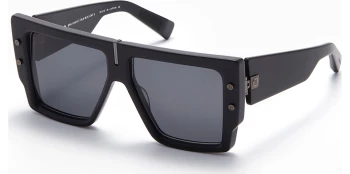 Balmain B - GRAND style-color BLK - BLK Matte Black - Black Rhodium / Dark Grey - AR Lens