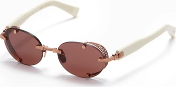 Balmain MONSIEUR style-color RSE - BNE Rose Gold - Bone / Dark Chocolate Brown - AR Lens