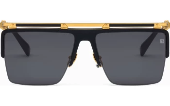 Balmain TRIOMPHE style-color BLK - GLD Black - 18k Gold / Black Enamel - Dark Grey Lenses
