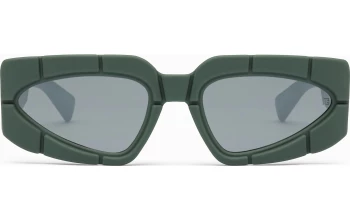 Balmain B - SPIRIT style-color KAK - SIL Rubberized Kakhi - Silver - Kakhi Enamel - Dark Grey / Silver Flash Lenses