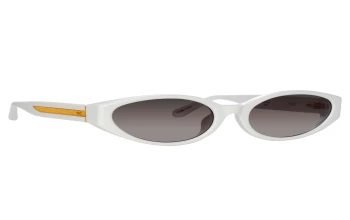 Linda Farrow LFL1540S Lyra style-color 002 White / Yellow Gold / Grey