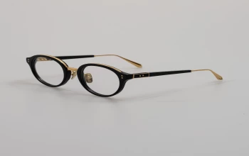 Linda Farrow LFL1516 Curtis style-color 001 Curtis Black / Yellow Gold