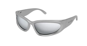 Balenciaga BB0157S style-color Silver 004 / SILVER Lens