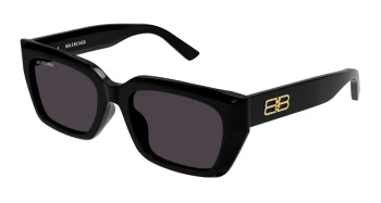 Balenciaga BB0272SA ASIAN FIT style-color Black 001 / GREY Lens
