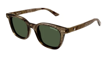 Montblanc MB0320S style-color Brown 003 / GREEN Lens