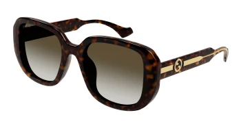 Gucci GG1557SK style-color Havana/CRYSTAL 002 / BROWN Lens