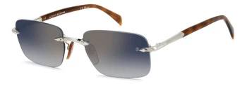David Beckham DB 1195/S style-color 8JD1V Pall Hvn JD1V / 1V BLUE SHADED GOLD MIRROR V Lens