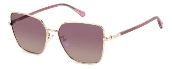 Polaroid PLD 4193/G/S/X style-color J5GJR Gold 5GJR / JR BURGUNDY SHADED POLARIZED R Lens