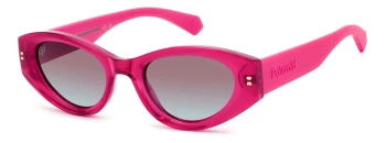 Polaroid PLD 6243/S/X style-color MU1JR Fuchsia U1JR / JR BURGUNDY SHADED POLARIZED R Lens