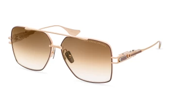 Dita Eyewear GRAND-EMPERIK style-color Brushed White Gold - Capuccino / BROWN TO CLEAR GRADIENT Lens