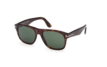 Tom Ford FT1284 style-color 52N Dark Havana / Dark Havana / green green Lens