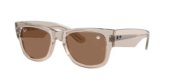 Ray-Ban RB0840S MEGA WAYFARER style-color 68701A Transparent Light Brown / Light Violet Lens