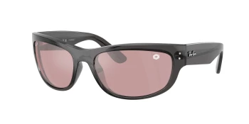 Ray-Ban RB2289 MEGA BALORAMA 0RB2289 style-color 14543E Transparent Black / Polar Pink Lens