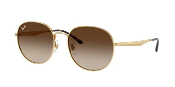 Ray-Ban RB3727D style-color 001/13 Arista Gold / Brown Gradient Lens