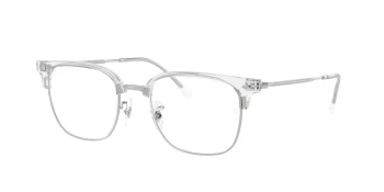 Ray-Ban RX7216F NEW CLUBMASTER Asian Fit style-color 2001 Transparent On Silver