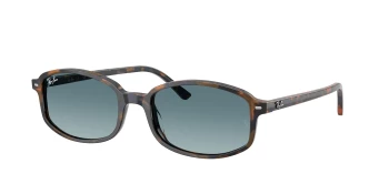 Ray-Ban RB2232 style-color 13563M Yellow & Blue Havana / Blue Gradient Grey Lens