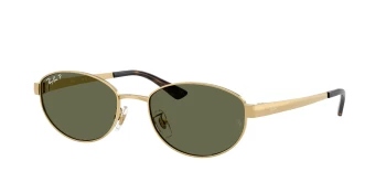 Ray-Ban RB3774D style-color 001/9A Arista Gold / Dark Green Polarized Lens