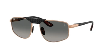Ray-Ban RB3776M style-color F12771 Matte Rose Gold / Grey Gradient Lens