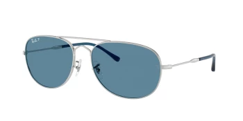 Ray-Ban RB3735 BAIN BRIDGE 0RB3735 style-color 003/S2 Silver / Polarized Blue Chromance Lens