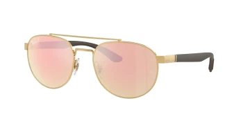 Ray-Ban RB3736CH style-color 001/I0 Arista Gold / Orange Mirror Pink Polar Chromance Lens
