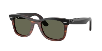 Ray-Ban RB2240 WAYFARER 0RB2240 style-color 144058 Black On Havana / Polarized Green Lens