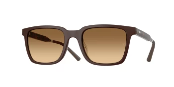 Oliver Peoples OV5553SU MR FEDERER style-color 701013 Semi - Matte Dark Brown / Saddle Gradient Wash to Dark Transitions&reg; Lens