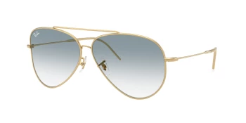 Ray-Ban RBR0101S AVIATOR REVERSE 0RBR0101S style-color 001/79 Arista Gold / Clear Gradient Blue Lens