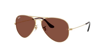 Ray-Ban RB3025 AVIATOR LARGE METAL style-color 001/C5 Arista Gold / Red Lens